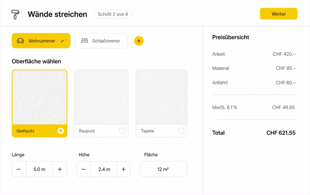 Konfigurator für Anfragen